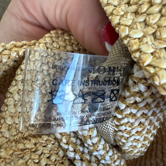 GWP Prada Straw Woven Tote Bag- comes with box! - Picture 6 of 8